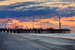 Pier overlooking the water in New Jersey