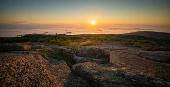 Atlantic Ocean coast in Maine