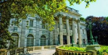 Old building facade in Rhode Island